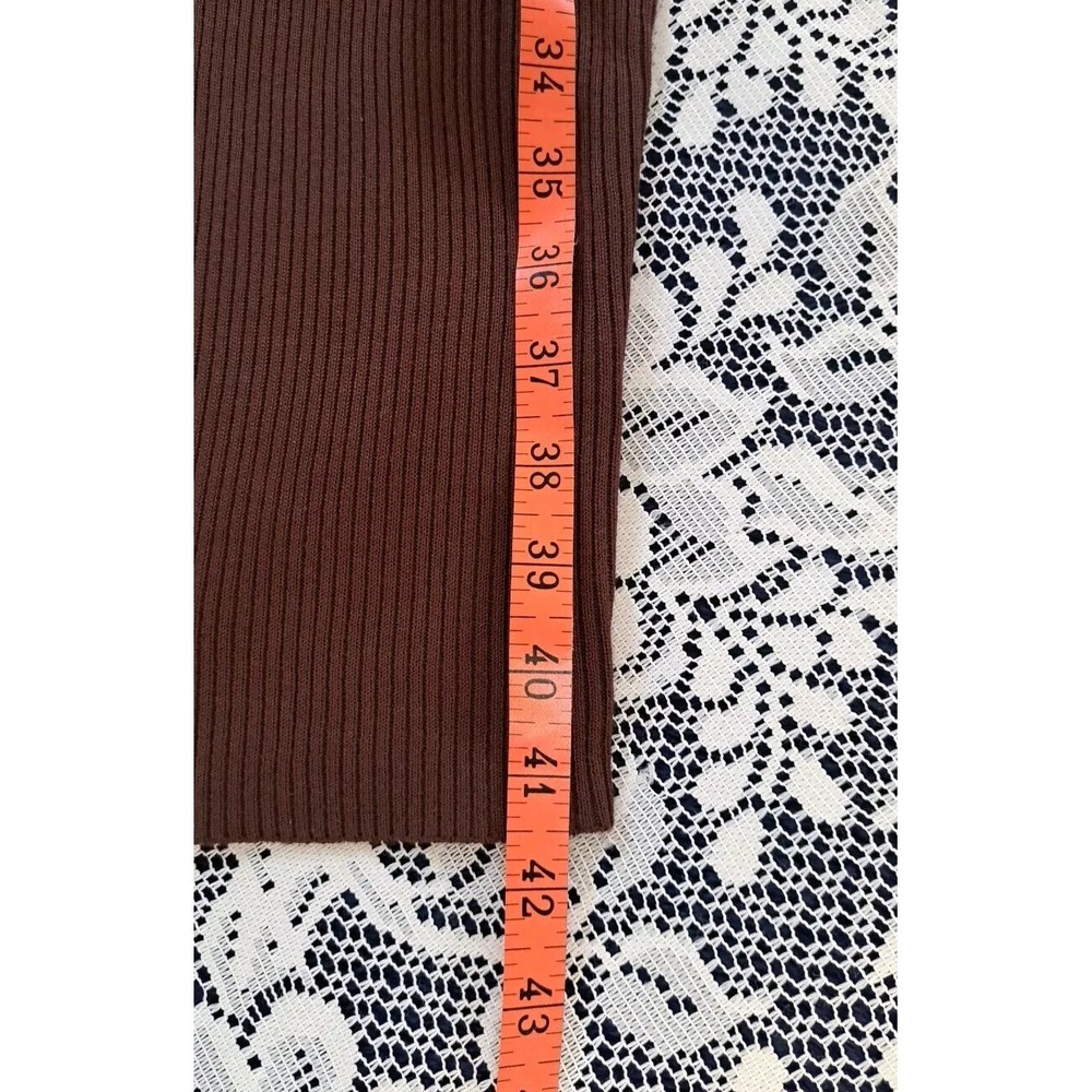 ALMOST FAMOUS Sweater Dress Womens XL Brown Color Block Long Sleeve Midi NWT - Picture 8 of 11